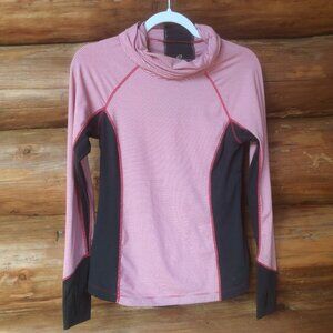 Roadrunner Sports Red & White Stripes with Black Base Layer Top Size Small